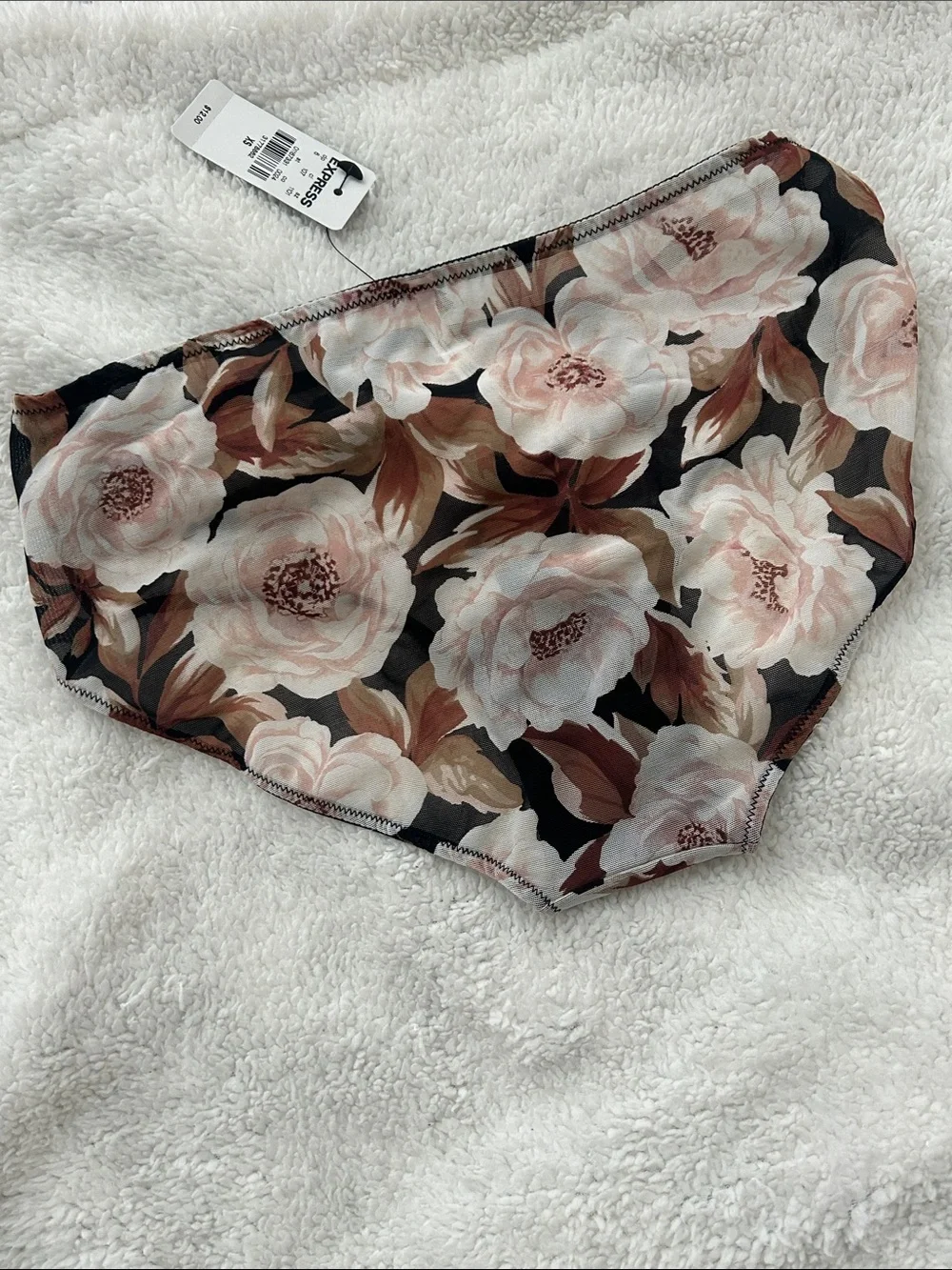 NWT Express Floral Mesh Panty - Picture 4 of 5